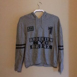 Thin light grey hoodie